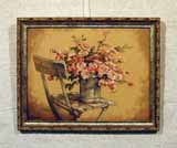 Вышивка «Цветы на стуле» 28,0х36,0
(рамка, стекло антиблик, оргалит, установка, натяжка)
Стоимость оформления – 1476