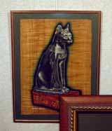 Папирус «Кошка» 56х41
(рамка, стекло антиблик, оргалит, установка, паспарту С315, прикрепление на скотч)
