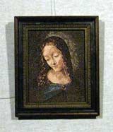 Вышивка «Портрет девушки» 18,0х11,5
(рамка деревянная, стекло стандартное, оргалит, установка в раму, паспарту, вырез окна в паспарту, натяжка)
