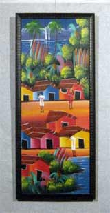 х/м «Африканская деревня» 75,5х30,0
(рамка деревянная, оргалит, установка в раму, приклейка на спрей)
