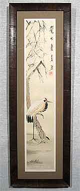 Гравюра «Цапля» 63,1х12,9
(рамка деревянная, стекло стандартное, оргалит, установка работы в раму, паспарту, вырез окна в паспарту)
