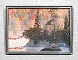 Вышивка «Лес» 25,0х36,0
(рамка деревянная, стекло антибликовое, задник, установка работы в раму, паспарту, натяжка вышивки)
