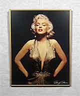 Цветной постер «Мэрилин Монро» 50х40
(рамка алюминиевая, стекло антибликовое, задник, установка работы в раму, накатка)
